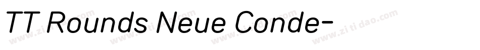 TT Rounds Neue Conde字体转换